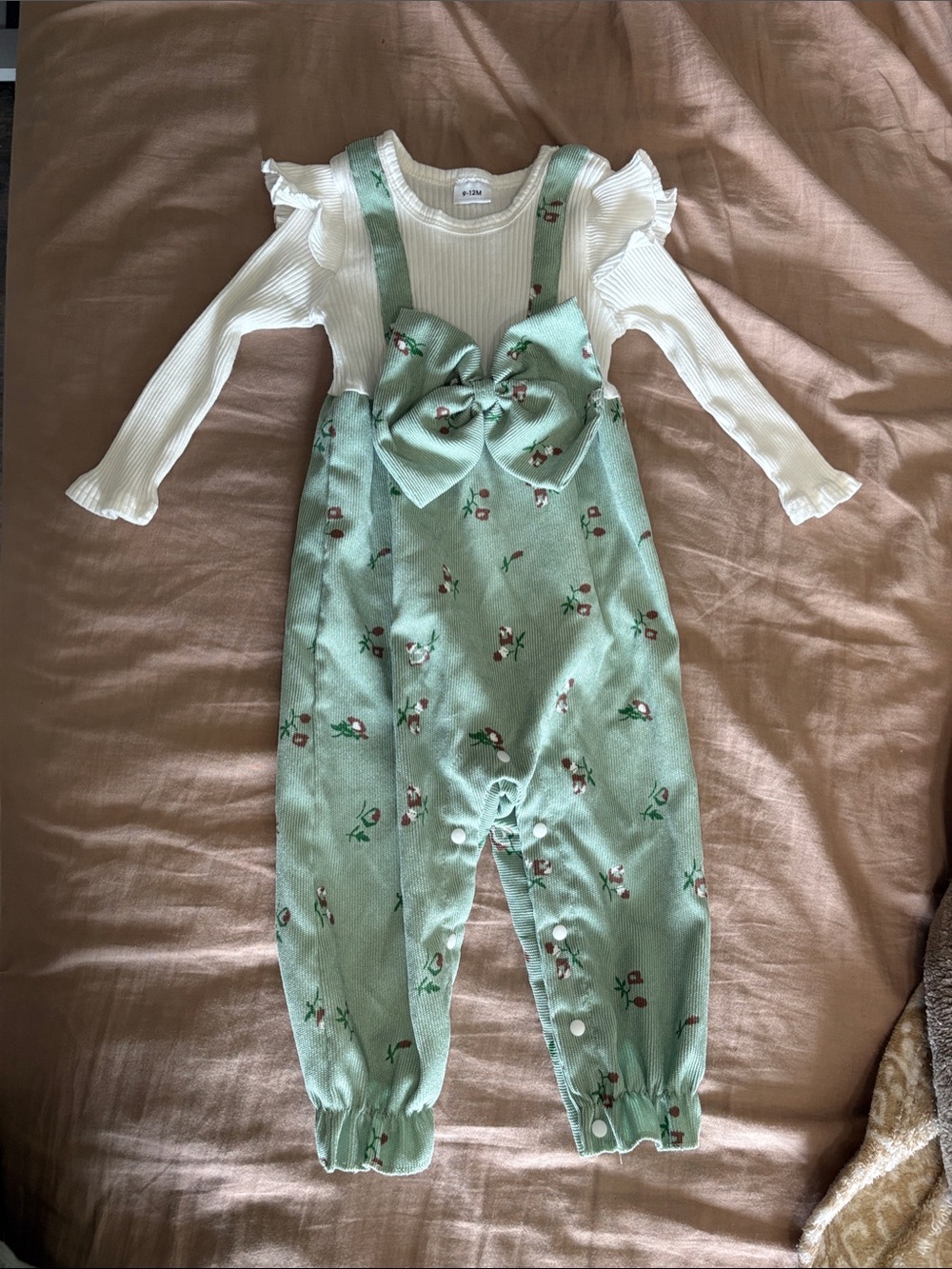 Floral Romper with Bow